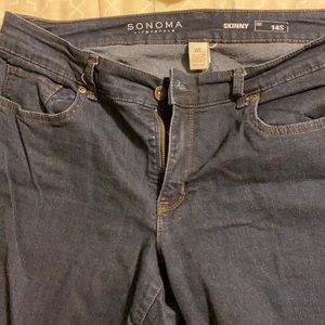 Dark blue skinny jeans